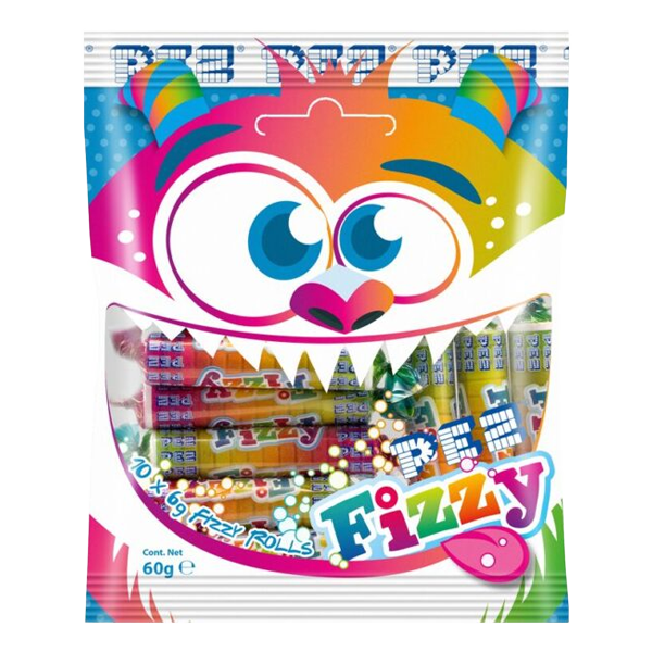 PEZ Fizzy Rolls Bag 60g | Sortiment | Gottegrisen