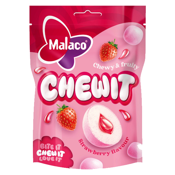 Malaco Chewit Strawberry 115g | Sortiment | Gottegrisen