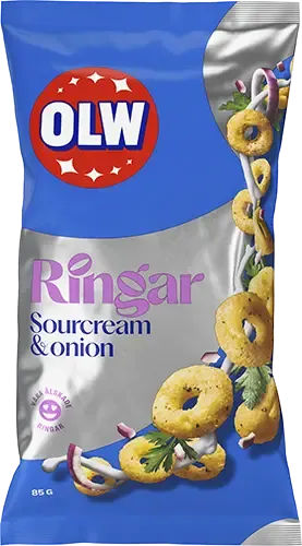 OLW Ringar Sourcream & Onion 85g