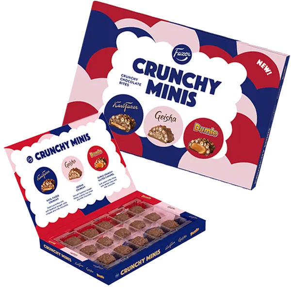 Fazer Crunchy Minis Chokladpraliner 148g