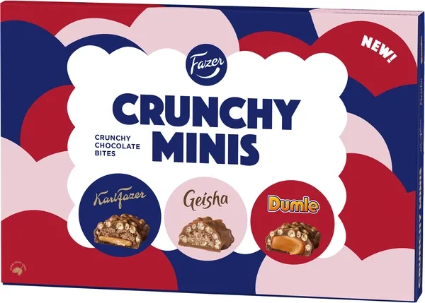 Fazer Crunchy Minis Chokladpraliner 148g