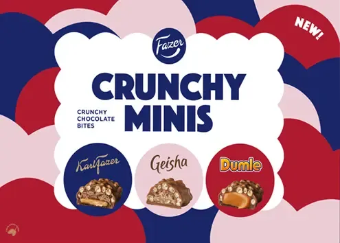 Fazer Crunchy Minis Chokladpraliner 148g