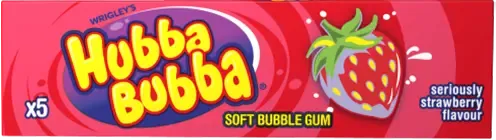 HUBBA BUBBA STRAWBERRY – 5 st