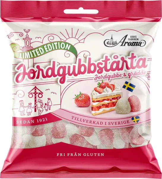 Aroma Jordgubbstårta 125g