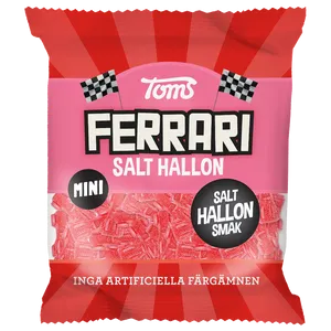 Toms Mini Ferrari Salt Hallon 80g