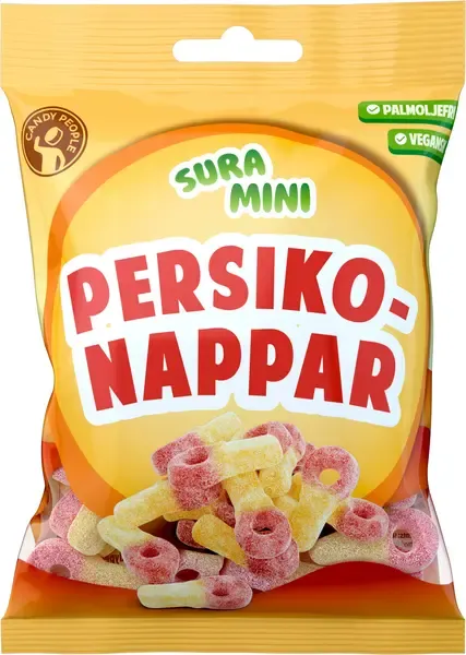 3st - Sura Mini Persikonappar 70g