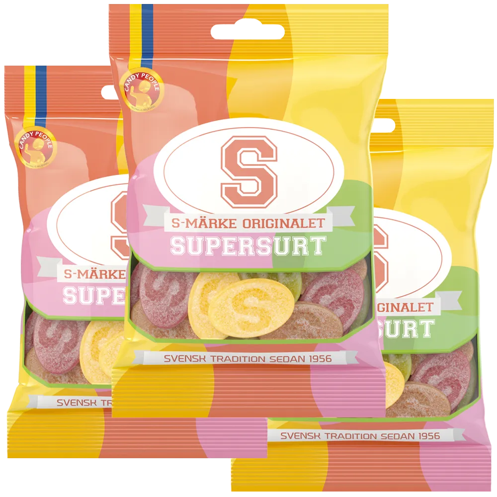 3st - S-Märke Supersurt 80g