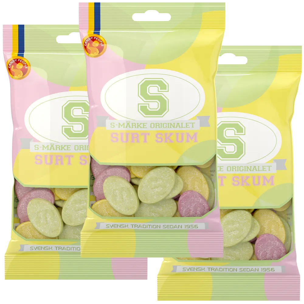 3st - S-Märke Surt Skum 70g