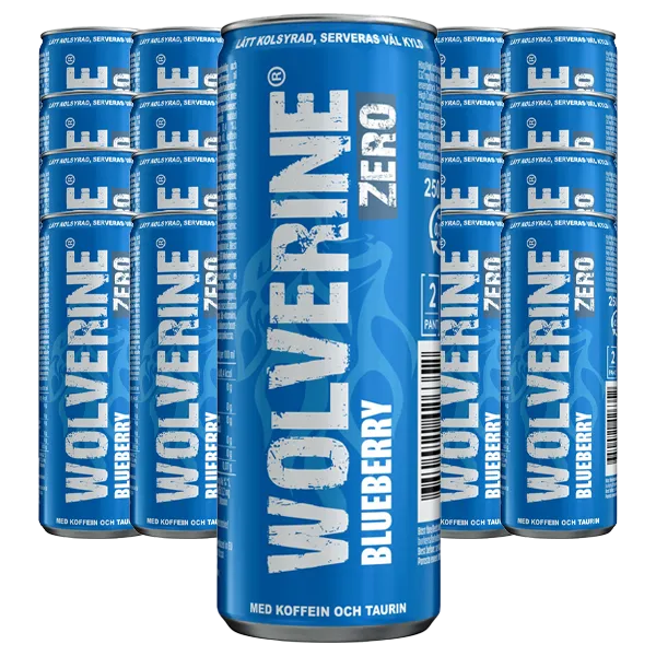 Wolverine Blueberry Zero 25cl x 24st
