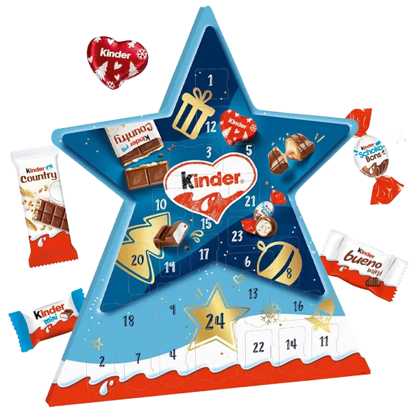 Kinder Mix Stjärna Adventskalender 149G