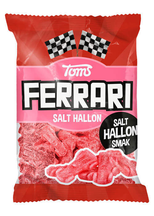 Ferrari Salt Hallon - 120g /