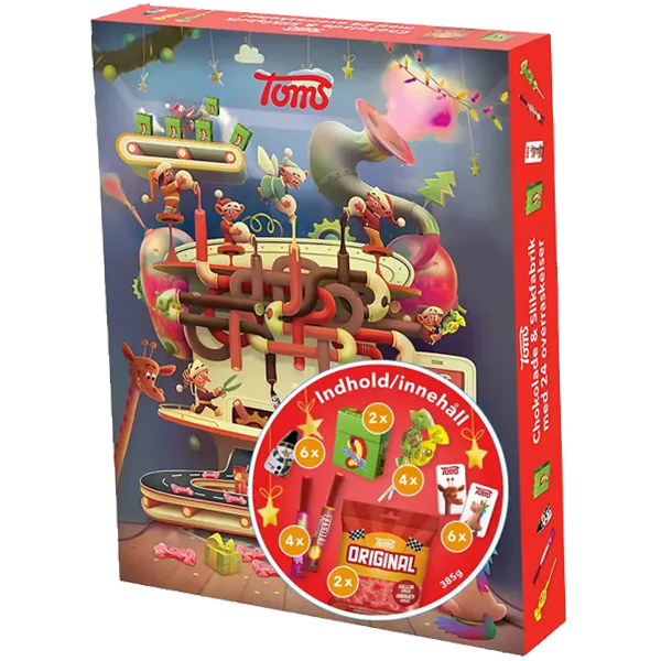 Toms Julfabrik Adventskalender 385g