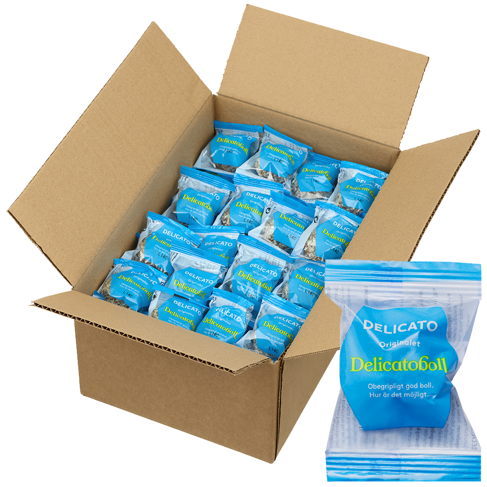 Delicatoboll mini 90-pack (18g x 90st) | Sortiment | Gottegrisen
