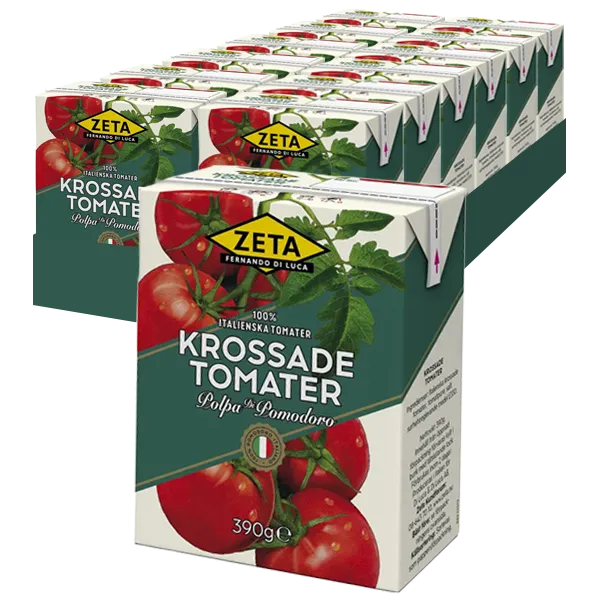 ZETA Krossade tomater 390g x 12st