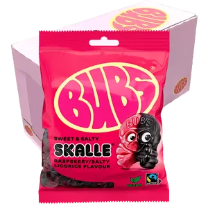 Bubs HallonLakrits Skalle 90g x 16st