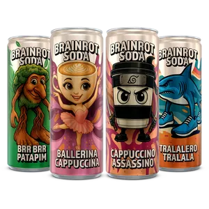 Brainrot Soda Mix 4-pack 25cl