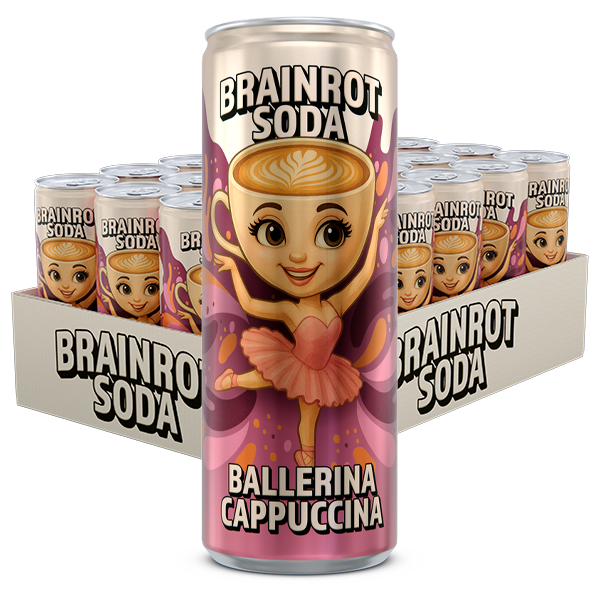 Brainrot Soda Ballerina Cappuccina 24st | Sortiment | Gottegrisen