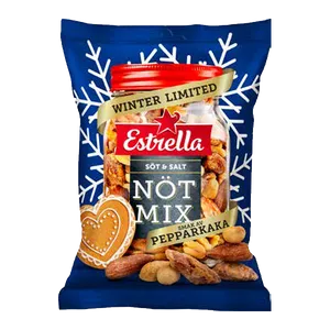 Estrella Nötmix Vinter Pepparkaka 175g
