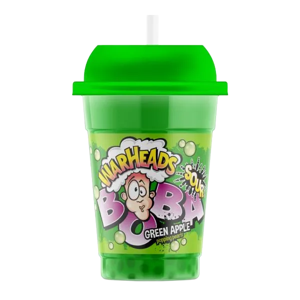 Warheads Boba Sour Green Apple 400ml