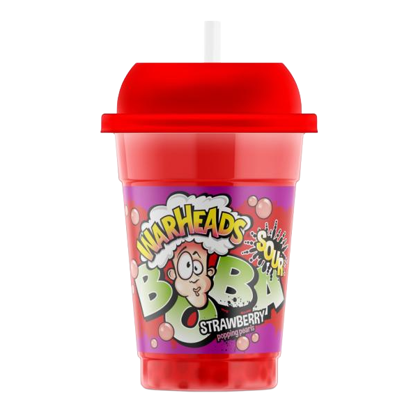 Warheads Boba Sour Strawberry 400ml | Sortiment | Gottegrisen