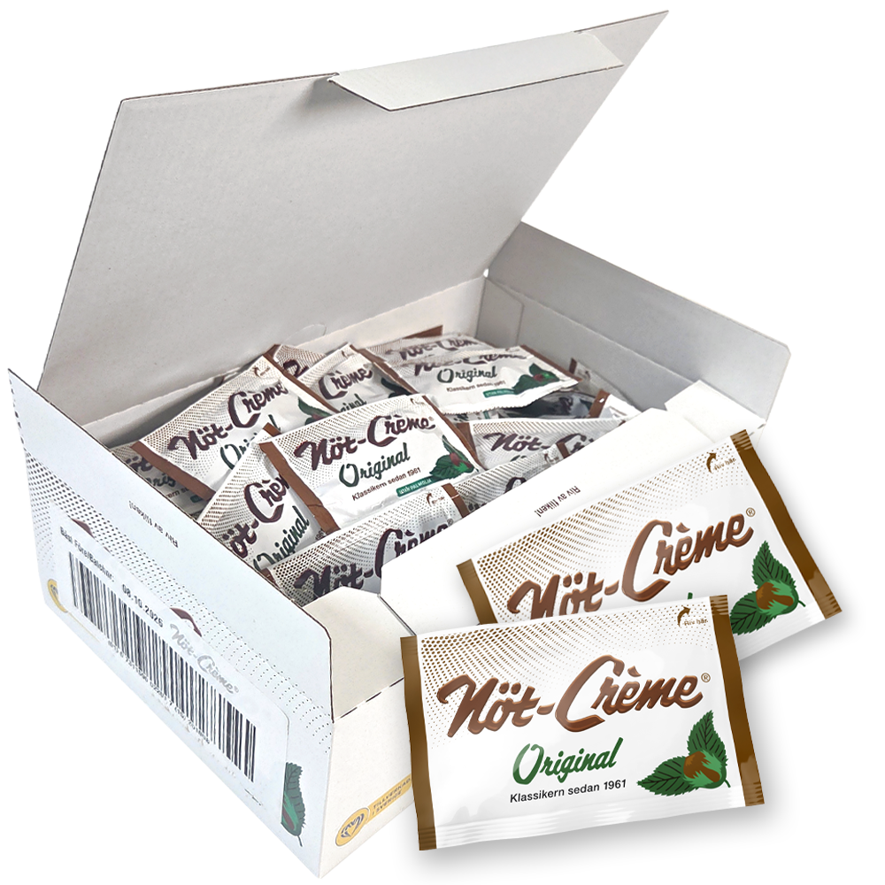 Nöt-Créme Displaylåda 108-pack | Sortiment | Gottegrisen