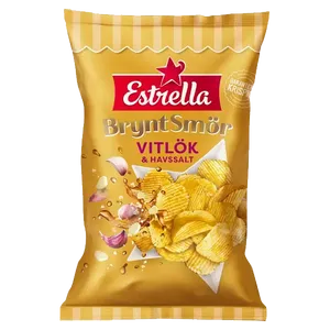 Estrella Brynt Smör Vitlök&Havssalt 175g