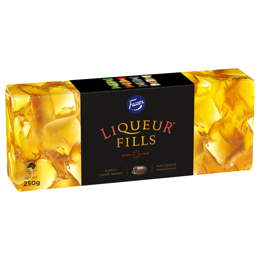 Fazer Liquer Fills 250 g | Sortiment | Gottegrisen