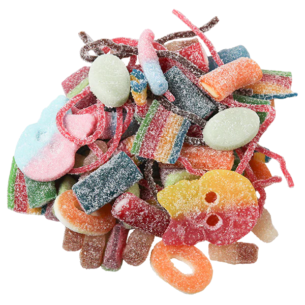 Syrlig Godismix 480g | Sortiment | Gottegrisen