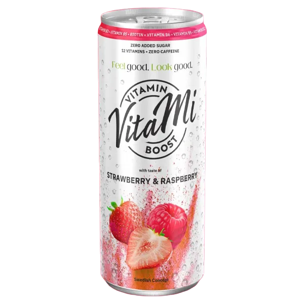 Vitami Strawberry & Raspberry 33cl