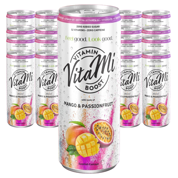 Vitami Mango Passionfruit 33cl x 24st | Sortiment | Gottegrisen