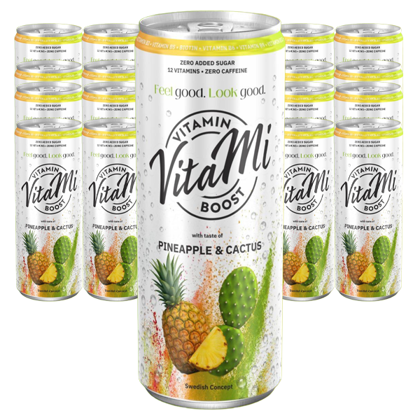 Vitami Pineapple Cactus 33cl x 24st | Sortiment | Gottegrisen