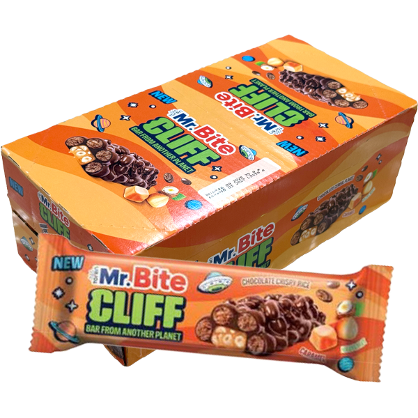 MrBite Cliff Karamell/Hasselnöt 24st 35g | Sortiment | Gottegrisen