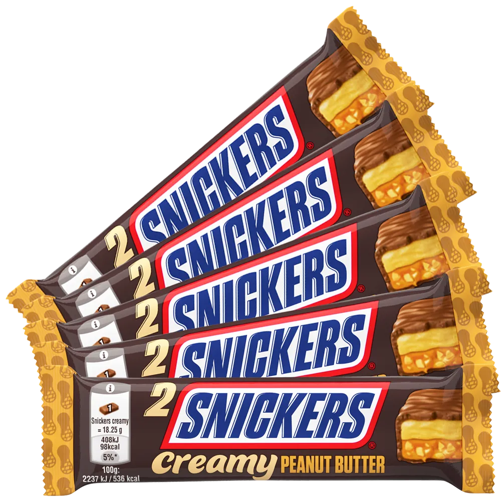 5st Snickers Creamy Peanut Butter 36,5g