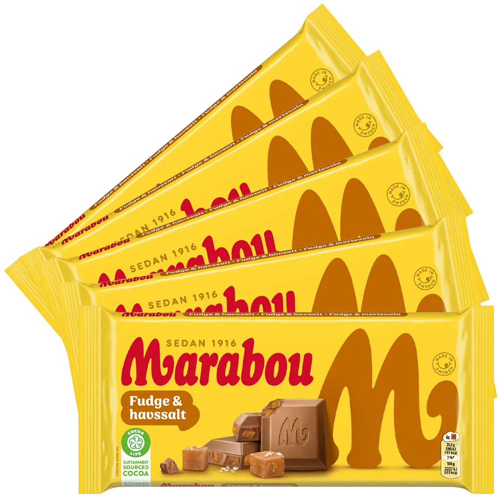 5st - Marabou Fudge & Havssalt 185g