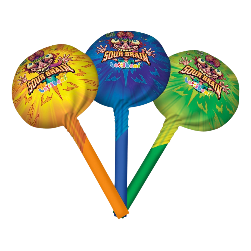 Sour Brain Giant Lollipop 32G | Sortiment | Gottegrisen