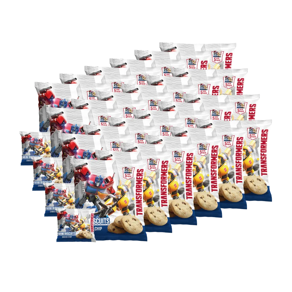 Transformers Choco chips cookies 100gx24