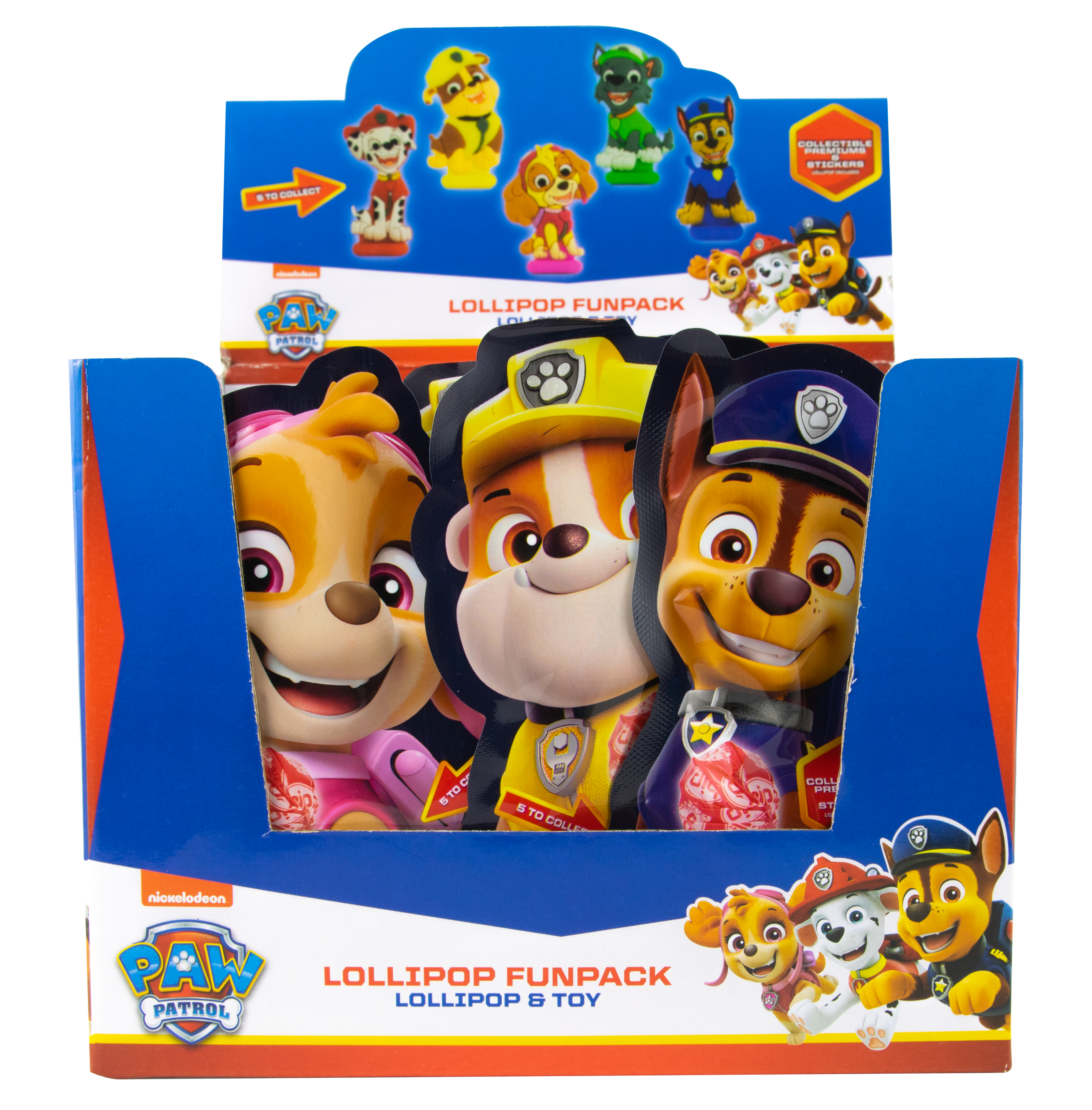 Paw Patrol Lollipop fun pack 10g x 24st | Sortiment | Gottegrisen