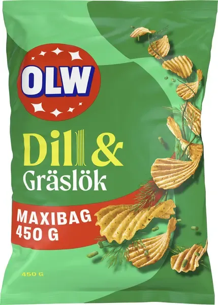 OLW Maxibag Dill & Gräslök 450g 3-pack