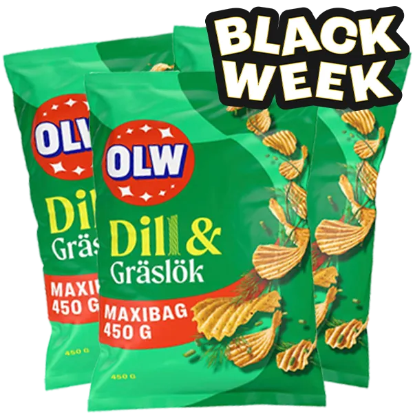 OLW Maxibag Dill & Gräslök 450g 3-pack