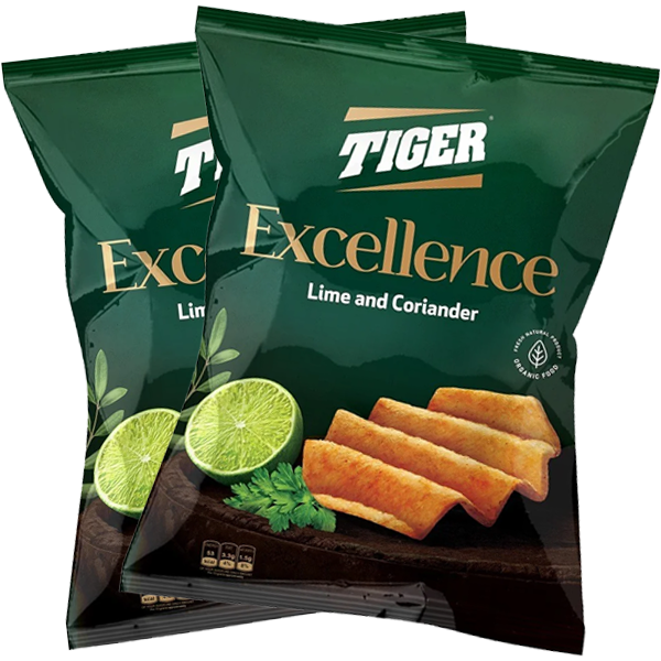 2st Tiger Excellence Lime Koriander 90g | Sortiment | Gottegrisen
