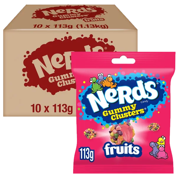 Nerds Gummy Cluster Rainbow 113G 10st