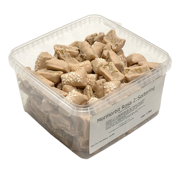 Mormorbit Rosa 2:a Sortering 1.8kg | Sortiment | Gottegrisen