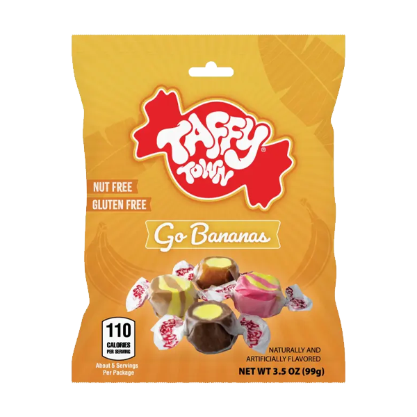 Taffy Town Go Bananas 99g | Sortiment | Gottegrisen