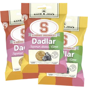 3st - S-märke Dadlar Supersur 50g