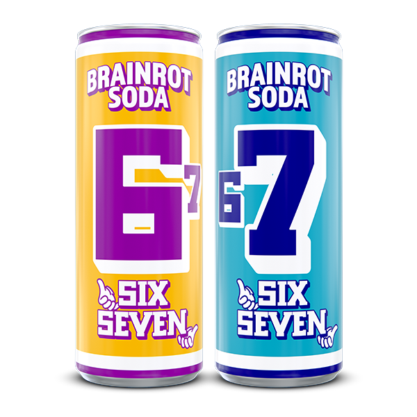 2st - Brainrot Soda Six Seven 25cl | Sortiment | Gottegrisen