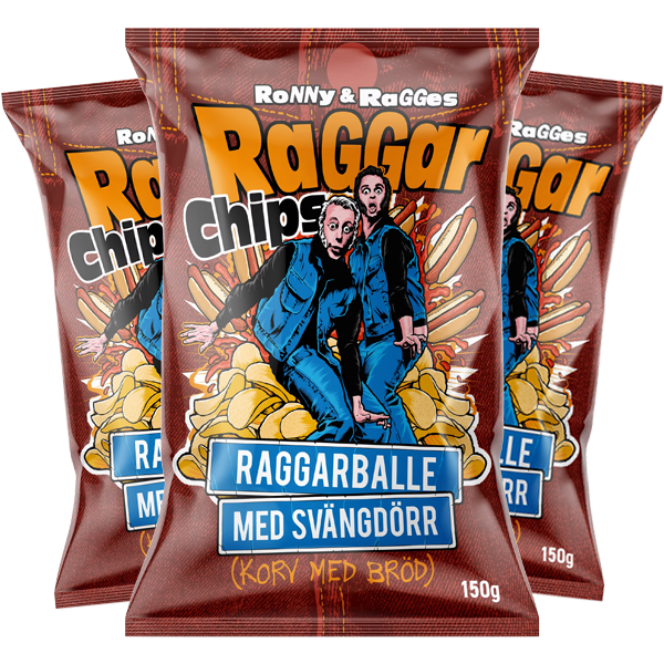3st - Raggarchips Raggarballe 150g | Sortiment | Gottegrisen
