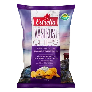 Estrella Västkust Färskost & Peppar 180g