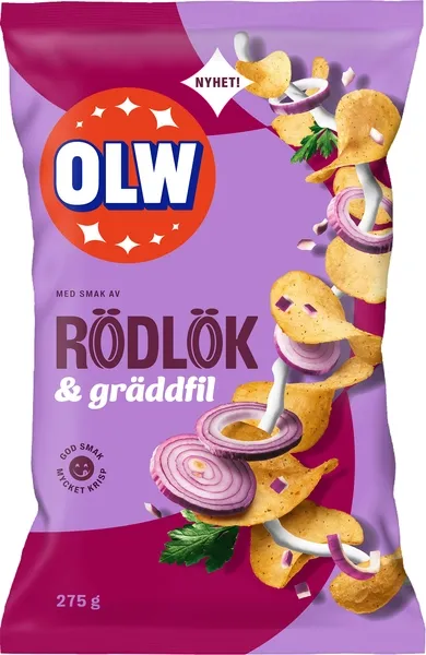 OLW Rödlök & Gräddfil 275g