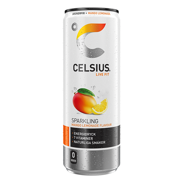 Celsius Mango Lemonade 355ml | Sortiment | Gottegrisen