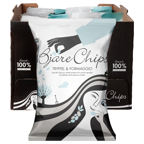 Bjäre Chips Tryffel Formaggio 40g x 20 | Sortiment | Gottegrisen